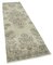 Beige Anatolian  Hand Knotted Wool Overdyed Runner Rug, Image 2