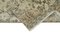 Alfombra de pasillo turca beige sobreteñida antigua tejida a mano, Imagen 6