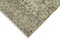 Alfombra de pasillo turca beige sobreteñida antigua tejida a mano, Imagen 4