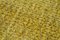 Yellow Decorative Hand Knotted Wool Overdyed Runner Rug 5