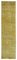 Yellow Decorative Hand Knotted Wool Overdyed Runner Rug, Image 1