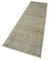 Beige Traditional Handmade Wool Overdyed Runner Rug 3