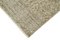 Alfombra de pasillo sobreteñida tradicional de lana beige hecha a mano, Imagen 4