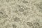 Alfombra de pasillo sobreteñida antigua de lana beige hecha a mano, Imagen 5