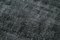 Alfombra de pasillo turquesa negra hecha a mano de lana sobreteñida, Imagen 5