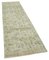 Beige Traditional Handmade Wool Overdyed Runner Rug 2