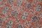 Alfombra de pasillo sobreteñida antigua anatolia roja tejida a mano, Imagen 5