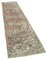 Beige Decorative Hand Knotted Wool Overdyed Runner Rug, Image 2