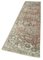 Beige Decorative Hand Knotted Wool Overdyed Runner Rug, Image 3