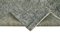 Alfombra de pasillo antigua sobreteñida tradicional gris tejida a mano, Imagen 6
