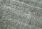 Alfombra de pasillo antigua sobreteñida tradicional gris tejida a mano, Imagen 5