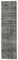 Tappeto grigio runner in lana intrecciato a mano, Turchia, Immagine 1