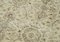 Alfombra de pasillo sobreteñida tradicional de lana beige hecha a mano, Imagen 5