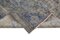 Grauer Antiker Handgeknüpfter Überfärbter Teppich aus Wolle 6