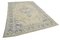 Beige Antique Hand Knotted Wool Large Overdyed Rug 2