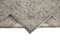 Grauer orientalischer handgewebter antiker großer überfärbter Teppich 6