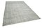 Grey Traditional Handwoven Antique Large Overdyed Rug 2