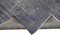 Grauer dekorativer handgewebter Überfärbter Teppich aus Wolle 6
