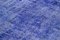 Alfombra turca antigua azul grande tejida a mano, Imagen 5