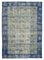 Blue Oriental Handmade Wool Large Overdyed Carpet 1