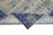 Tappeto grande blu orientale fatto a mano in lana, Immagine 6