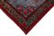 Red Antique Handwoven Carved Overdyed Carpet 4