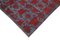 Roter Anatolischer Handgeknüpfter Überfärbter Teppich aus Wolle 4