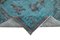 Orientalischer Handgewebter Gewebter Überfärbter Teppich in Blau 6