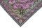 Handgeknüpfter Rosa Überfärbter Teppich aus Wolle 4