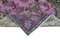 Handgeknüpfter Rosa Überfärbter Teppich aus Wolle 6