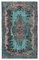 Blue Anatolian Hand Knotted Wool Overdyed Rug, Image 1