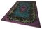 Purple Anatolian Hand Knotted Wool Overdyed Carpet 3