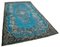 Tapis Vintage Teint Tissu en Laine Bleu 2