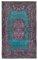 Vintage Fuchsia Handwoven Carved Overdyed Rug, Image 1