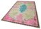 Pink Turkish Handmade Wool Overdyed Rug 3