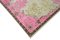 Pink Turkish Handmade Wool Overdyed Rug 4