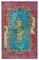 Multicolor Antique Handwoven Carved Overdyed Rug 1
