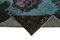 Schwarzer Dekorativer Handgeknüpfter Überfärbter Teppich aus Wolle 6