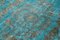 Tapis Surteint Turquoise Anatolien en Laine Fait Main 5