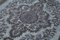 Grauer Dekorativer Handgeknüpfter Überfärbter Teppich aus Wolle 5
