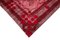 Roter Überknitterter Vintage Teppich aus Wolle 4