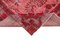 Tappeto vintage rosso annodato a mano in lana, Immagine 6