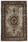 Brown Decorative Handmade Wool Overdyed Rug 1