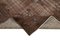 Antiker Handgewebter Brauner Überfärbter Teppich in Braun 6