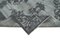 Grey Vintage Hand Knotted Wool Over-dyed Rug 6