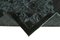 Schwarz Antiker handgewebter Teppich aus geschnitztem Stoff 6