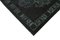 Schwarz Antiker handgewebter Teppich aus geschnitztem Stoff 4