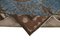 Handgemachter Brauner Überfärbter Teppich aus Wolle 6