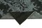 Schwarz Antiker handgewebter überfärbter Teppich 6