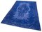 Blauer Handgewebter Anatolischer Teppich mit Eingefärbtem Bezug 3